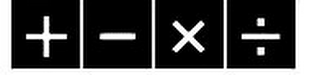 + - × ÷ logo