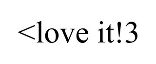 <LOVE IT!3 logo