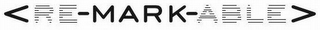 <RE-MARK-ABLE> logo