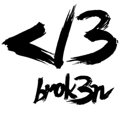 </3 BROK3N logo