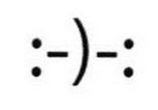 :-)-: logo