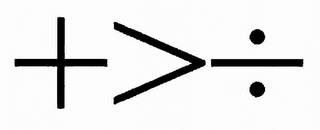 +>÷ logo