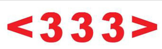 <333> logo