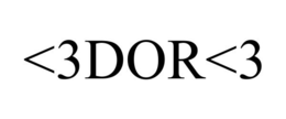 <3DOR<3 logo