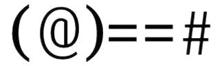 (@)== # logo