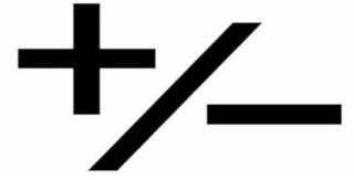 +/- logo