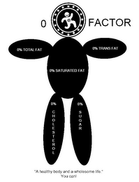 0 FACTOR 0% TOTAL FAT 0% SATURATED FAT 0% TRANS FAT 0% CHOLESTEROL 0% SUGAR "A HEALTHY BODY AND A WHOLESOME LIFE." YOU CAN! logo