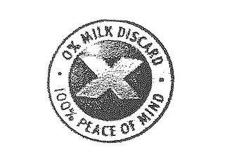 0% MILK DISCARD 100% PEACE OF MIND logo