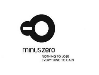 0 MINUS ZERO NOTHING TO LOSE EVERYTHING TO GAIN logo
