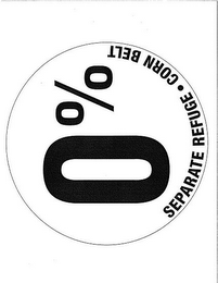 0%, SEPARATE REFUGE CORN BELT logo