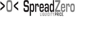 >0< SPREADZERO LIQUIDITY. PRICE. logo