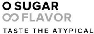 0 SUGAR FLAVOR TASTE THE ATYPICAL logo