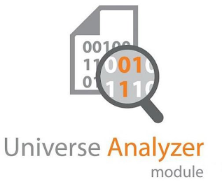 00100 110010 011110 UNIVERSE ANALYZER MODULE logo