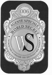 006 AGENTE SPECIALE WORLD SECRET WS AGENZIA PER L'INDAGINE DEL MISTERO E DELL'IGNOTO logo