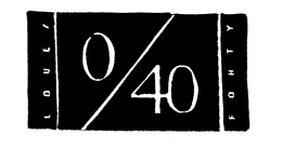 0/40 LOVE/ FORTY logo