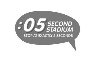 :05 SECOND STADIUM STOP AT EXACTLY 5 SECONDS logo