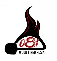081 WOOD FIRED PIZZA logo