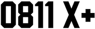 0811 X+ logo