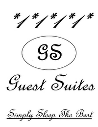 1 1 1 1 GS GUEST SUITES SIMPLY SLEEP THE BEST logo