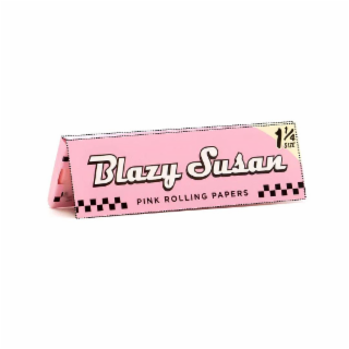1 1/4 SIZE BLAZY SUSAN PINK ROLLING PAPERS logo
