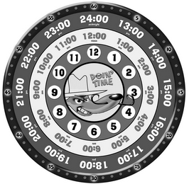 1, 2, 3, 4, 5, 6, 7, 8, 9, 10, 11, 12, 12:00, 1:00, 2:00, 3:00, 4:00, 5:00, 6:00, 7:00, 8:00, 9:00, 10:00, 11:00, 13:00, 14:00, 15:00, 16:00, 17:00, 18:00, 19:00, 20:00, 21:00, 22:00, 23:00, 24:00, 5, 10, 15, 20, 25, 30, 35, 40, 45, 50, 55, 60, DOIN' TIME logo