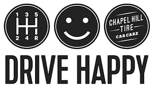 1 2 3 4 5 R CHAPEL HILL TIRE CAR CARE DRIVE HAPPY logo