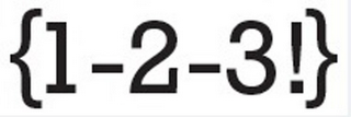 {1-2-3!} logo