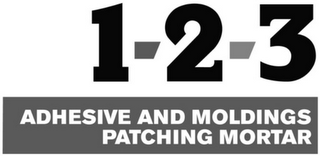 1-2-3 ADHESIVE AND MOLDINGS PATCHING MORTAR logo