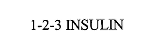 1-2-3 INSULIN logo