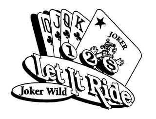 1 2 $ LET IT RIDE JOKER WILD logo