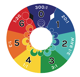 1 20:1 2 3:1 RAW 3 3:1 4 1:1 5 1:3 6 1:20 0 300:1 logo