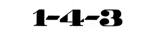 1-4-3 logo