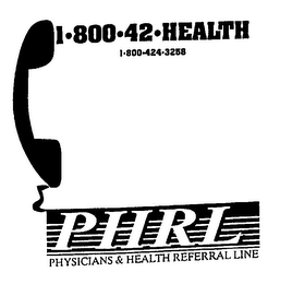1-800-42-HEALTH PHRL PHYSICIANS & HEALTH REFERRAL LINE logo