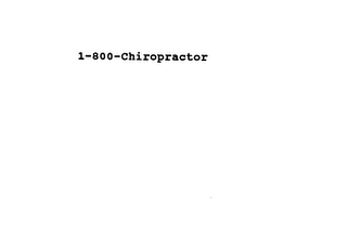 1-800-CHIROPRACTOR logo