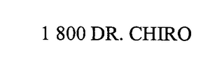 1 800 DR. CHIRO logo