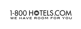 1-800 HOTELS.COM WE HAVE ROOM FOR YOU logo