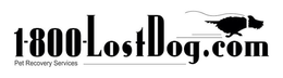 1-800-LOSTDOG.COM PET RECOVERY SERVICES logo