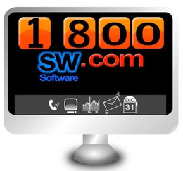 1-800 SW.COM SOFTWARE logo