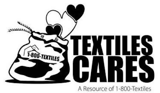 1-800-TEXTILES TEXTILES CARES A RESOURCE OF 1-800-TEXTILES logo