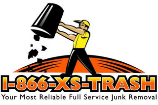 1-866-XS-TRASH YOUR MOST RELIABLE FULL SERVICE JUNK REMOVAL logo