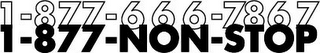 1-877-666-7868 1-877-NON-STOP logo