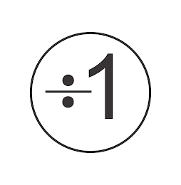 ÷ 1 logo