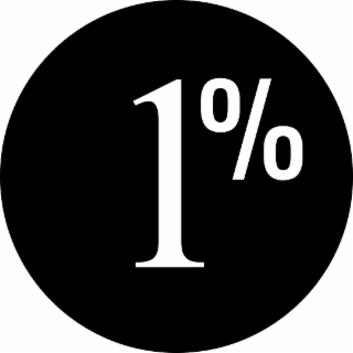 1% logo