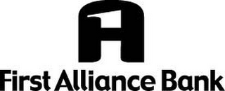1 A FIRST ALLIANCE BANK logo