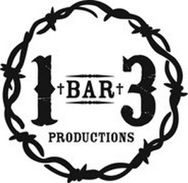 1 + BAR + 3 PRODUCTIONS logo