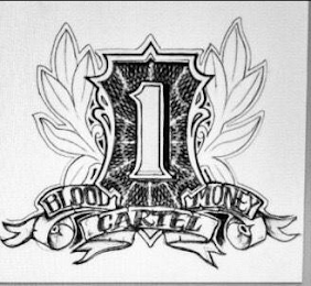 1 BLOOD MONEY CARTEL logo