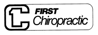 1 C FIRST CHIROPRACTIC logo
