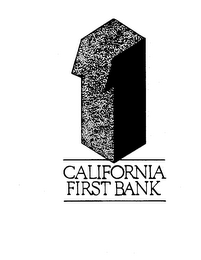 1 CALIFORNIA FIRST BANK logo