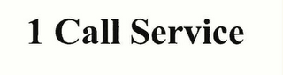 1 CALL SERVICE logo