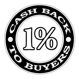 1% CASH BACK TO BUYERS logo